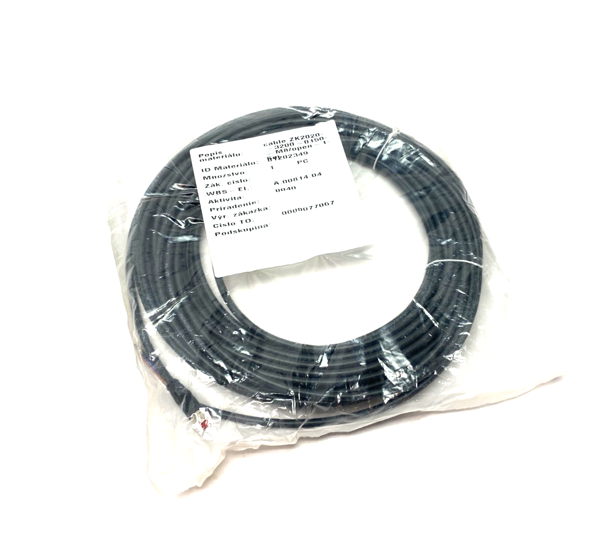 Beckhoff ZK2020-3200-0150 Single Ended Power Cable M8 Straight 4-Pin 15m 075615 - Maverick Industrial Sales