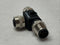 Escha 6030664 T-Connector M12 2x Female 1x Male 5-Pin - Maverick Industrial Sales