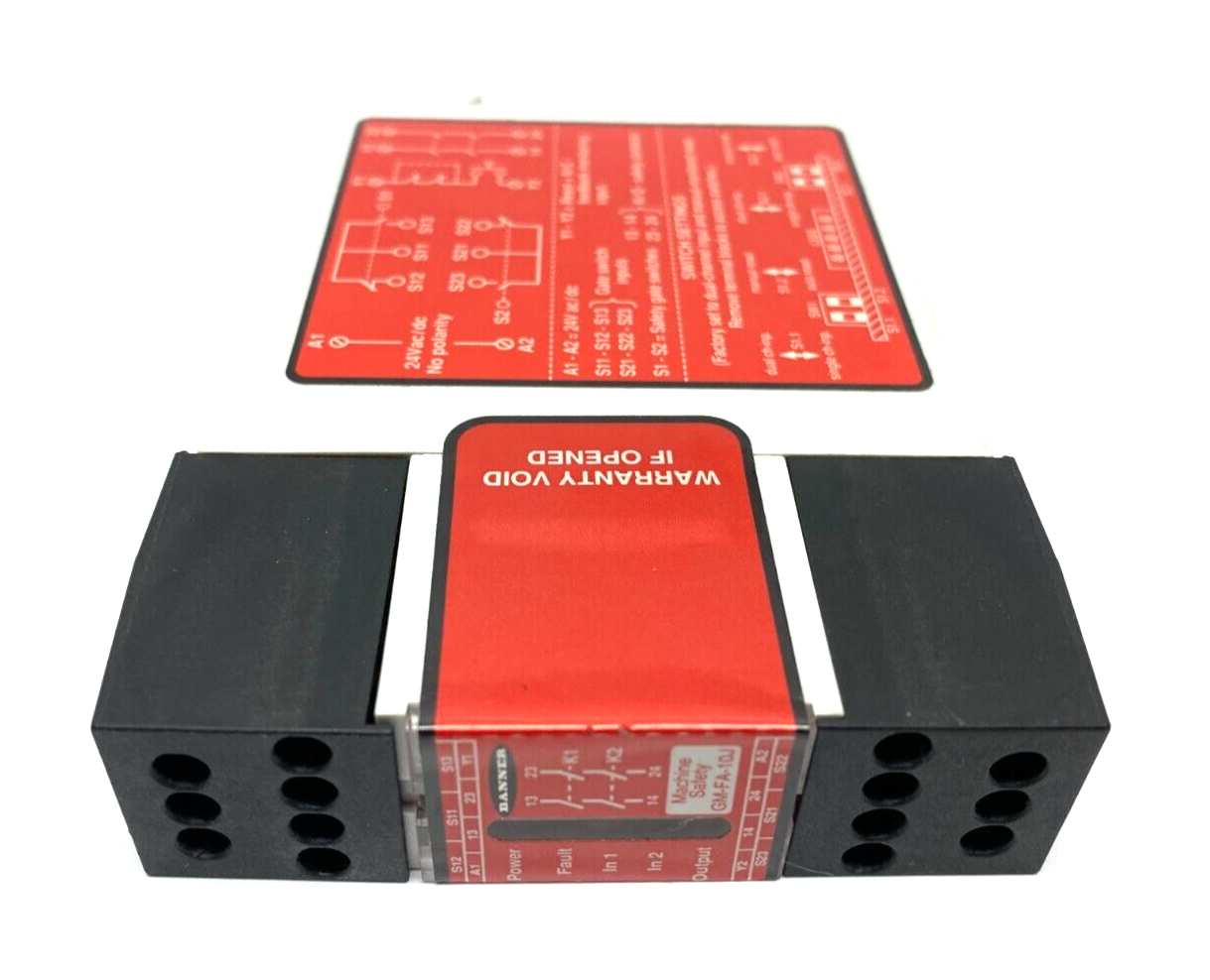 Banner Engineering GM-FA-10J Machine Safety Relay 60987 - Maverick Industrial Sales