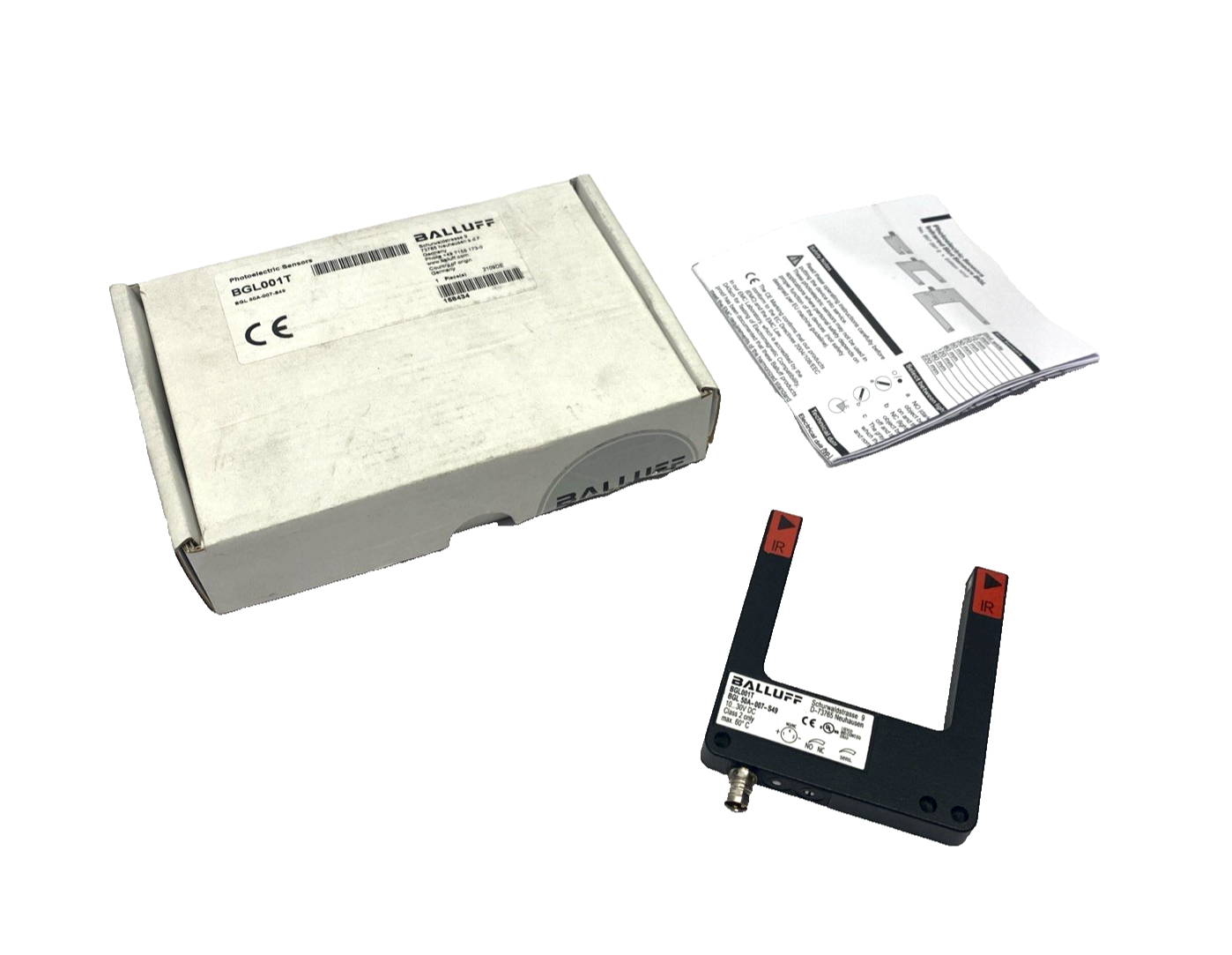 BGL 50A-007-S49 | Balluff BGL001T Photoelectric Fork Sensor, PNP NO/NC, - New – Open box - Maverick Industrial Sales