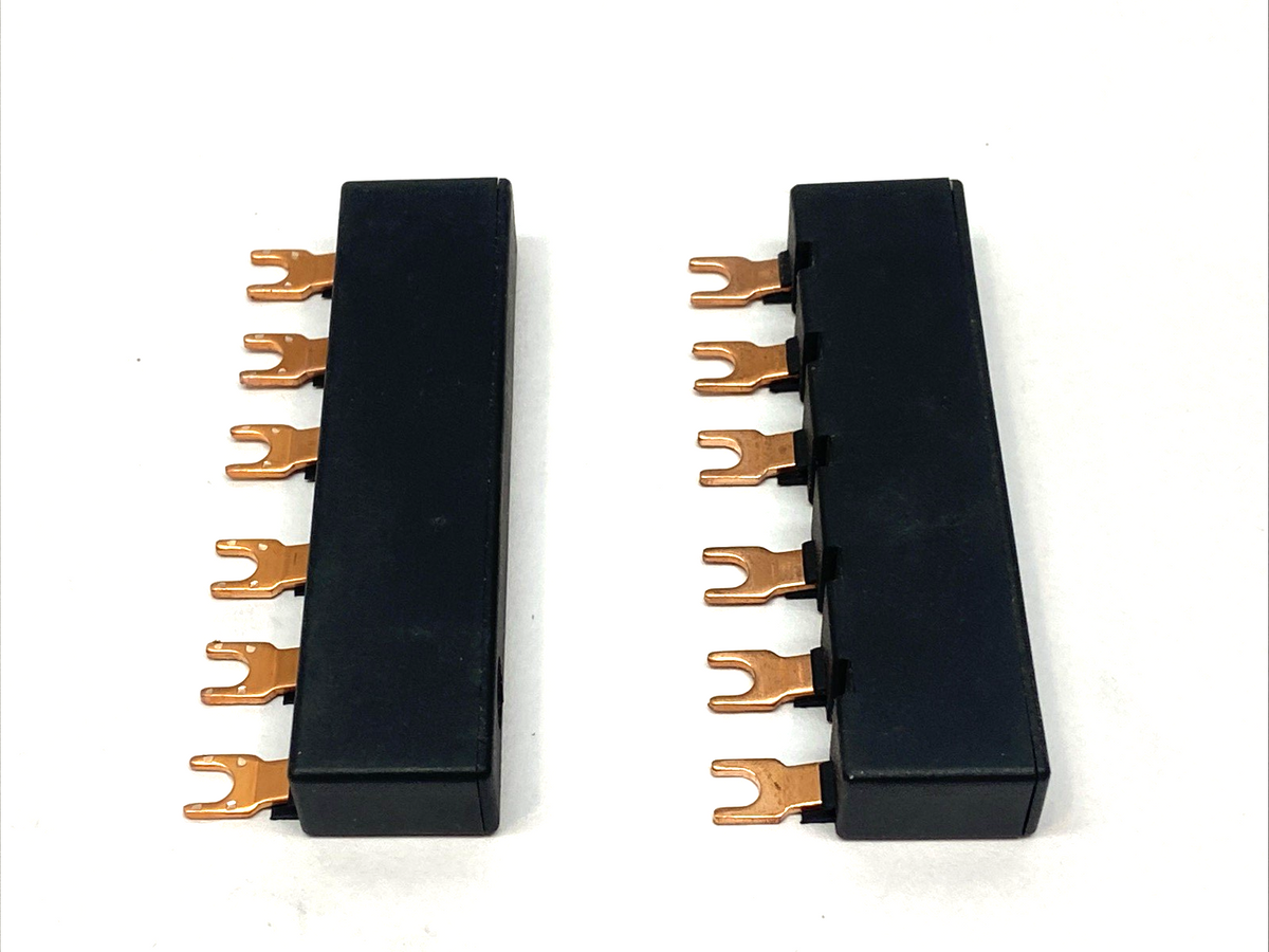 Siemens 3RV1915-1AB Busbar 3-Phase Modular Spacing 45mm for 2 Switches LOT OF 2 - Maverick Industrial Sales