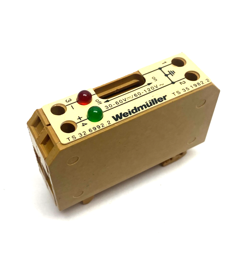 TS32 6992.2 TS35 1982.2 | Weidmuller Terminal Relay Block - Used - Maverick Industrial Sales