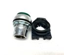 Allen Bradley 800FM-LE3 Extended Illuminated Pushbutton Green w/ Plastic Collar - Maverick Industrial Sales