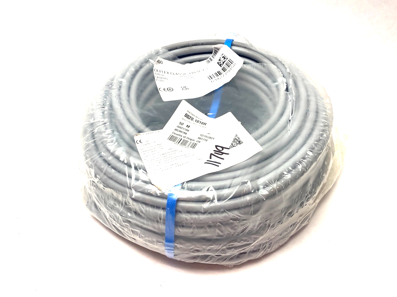 Lapp 1119305 ÖLFLEX® CLASSIC 110 Flexible Power and Control Cable, 50m Roll - Maverick Industrial Sales