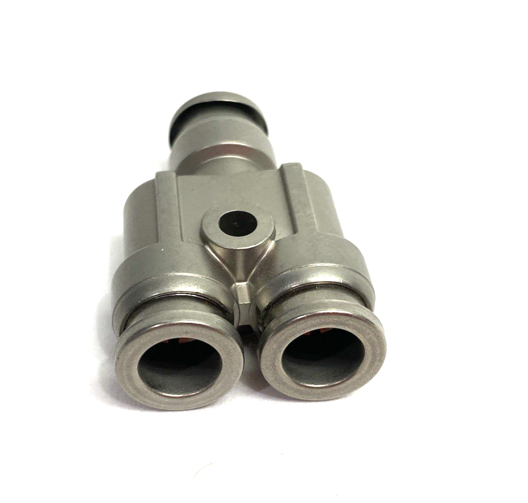 KQB2U08-00 | SMC Metal Y-Union Fitting 8mm - New – Open box - Maverick Industrial Sales