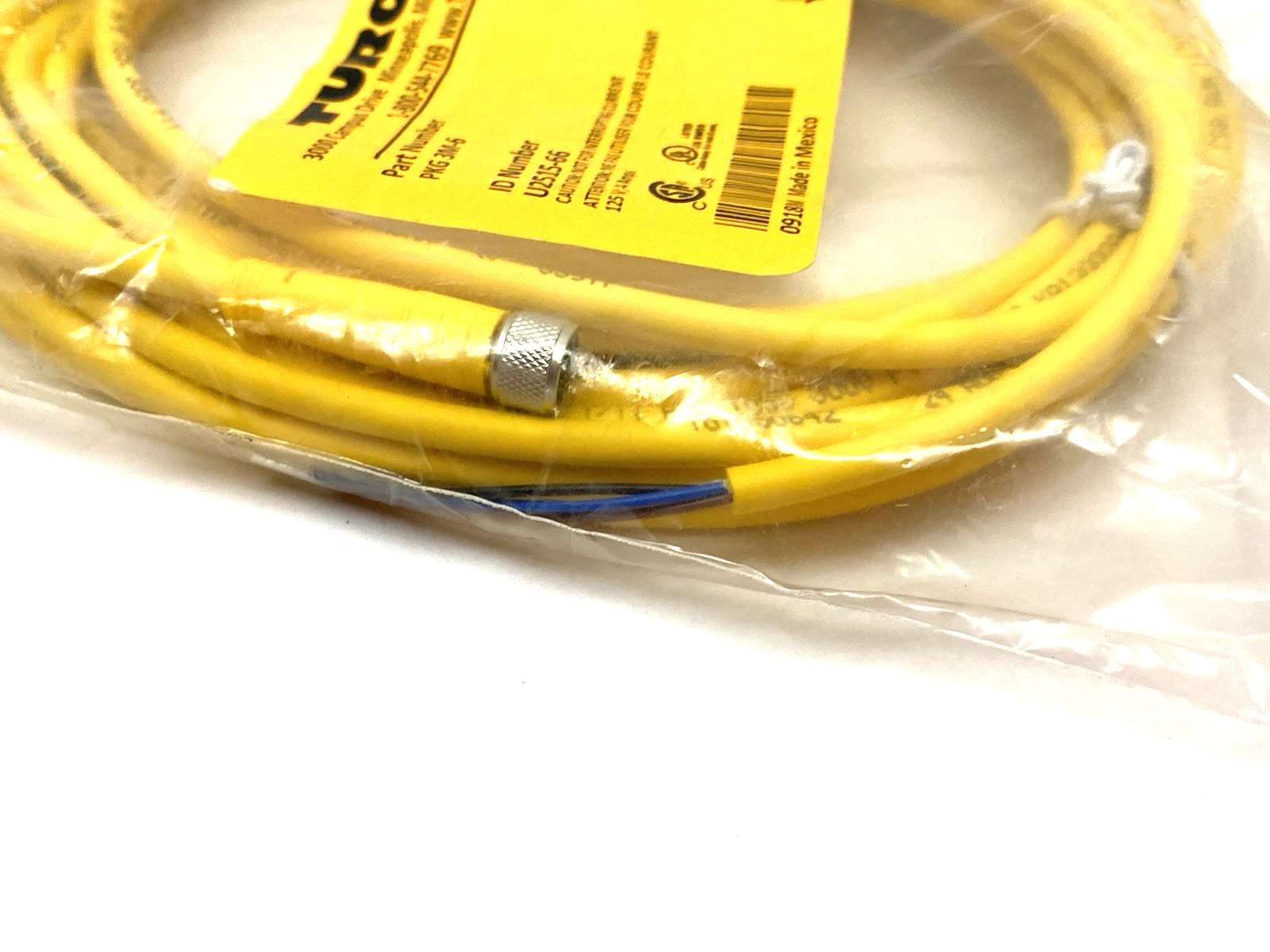 Turck PKG 3M-6 Single Ended Sensor/Actuator Cordset U2515-66 - Maverick Industrial Sales