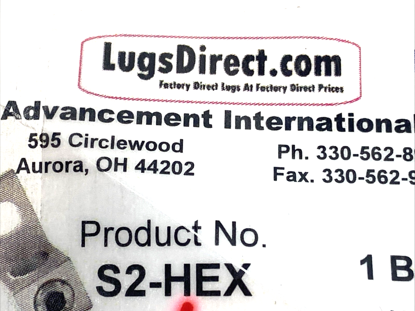 Lugs Direct S2-HEX Single Aluminum Wire Lug 2-14 AWG BAG OF 6 - Maverick Industrial Sales