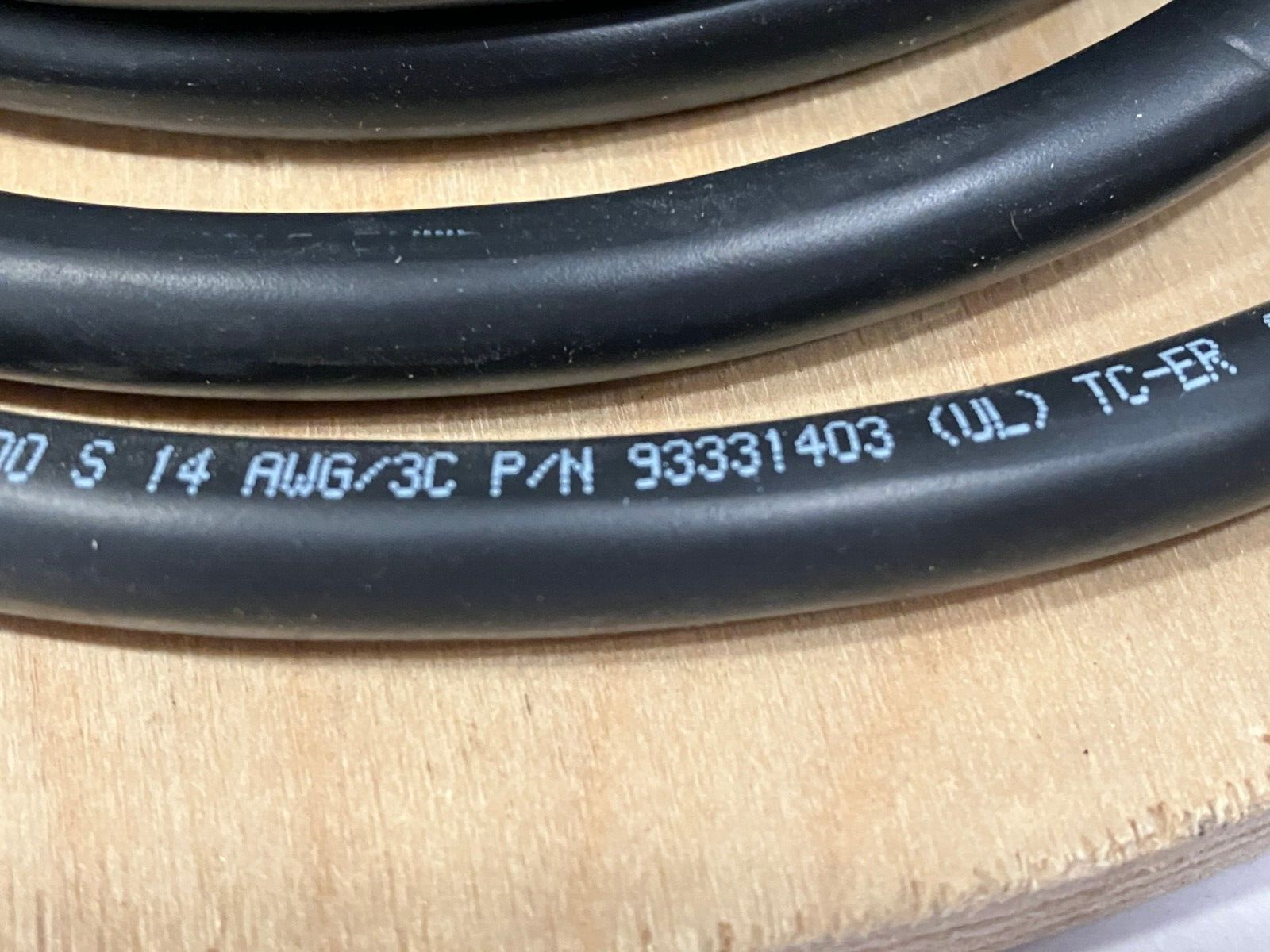 SAB 93331403 14 AWG 3C Multiconductor Cable Black PVC 40' FT - Maverick Industrial Sales