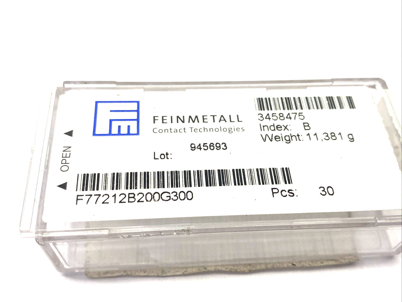 Feinmetall 1001561 Basic Contact Pin 100 mil F77212B200G300 BOX OF 30 - Maverick Industrial Sales