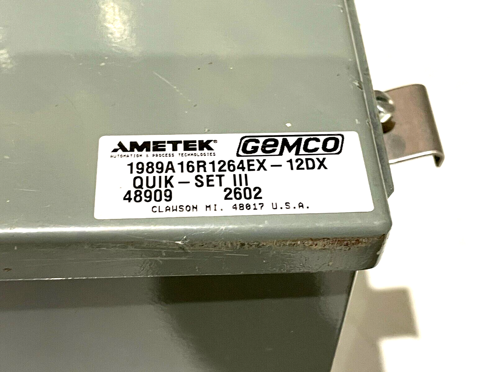 Ametek Gemco 1989A16R1264EW-12DX QUIK-SET III Limit Switch Assembly 1989 Series - Maverick Industrial Sales