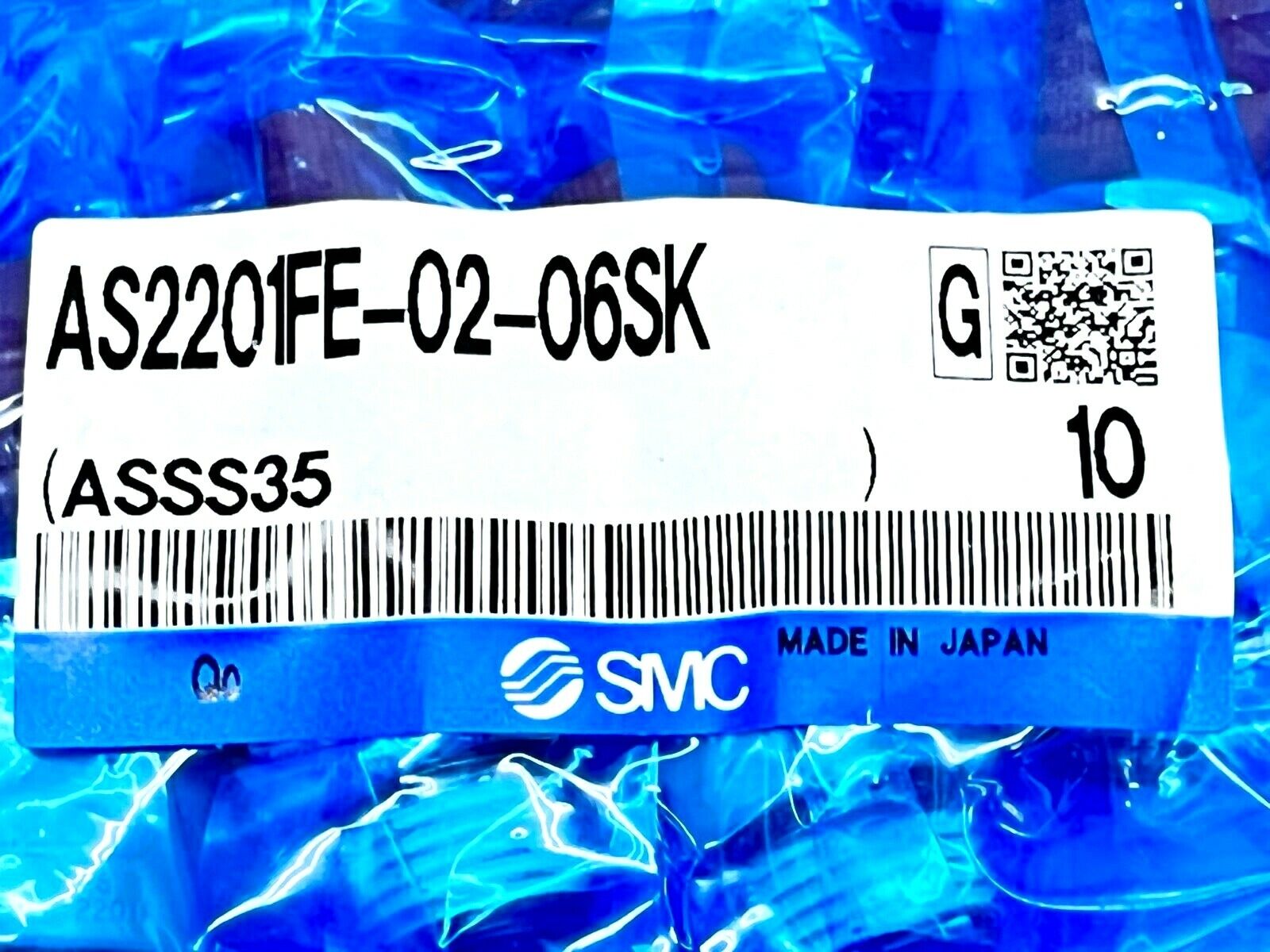SMC AS2201FE-02-06SK Speed Flow Control w/ Exhaust Fitting LOT OF 10 - Maverick Industrial Sales