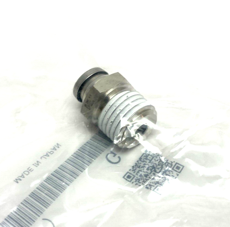 SMC KQG2H07-N02S Stainless Steel Male Push-to-Connect Fitting 1/4" Tube - Maverick Industrial Sales