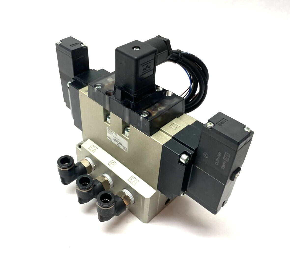 SMC VFS5310-5DZ 4/5 Port Solenoid Valve 3-Position DC21-26V - Maverick Industrial Sales