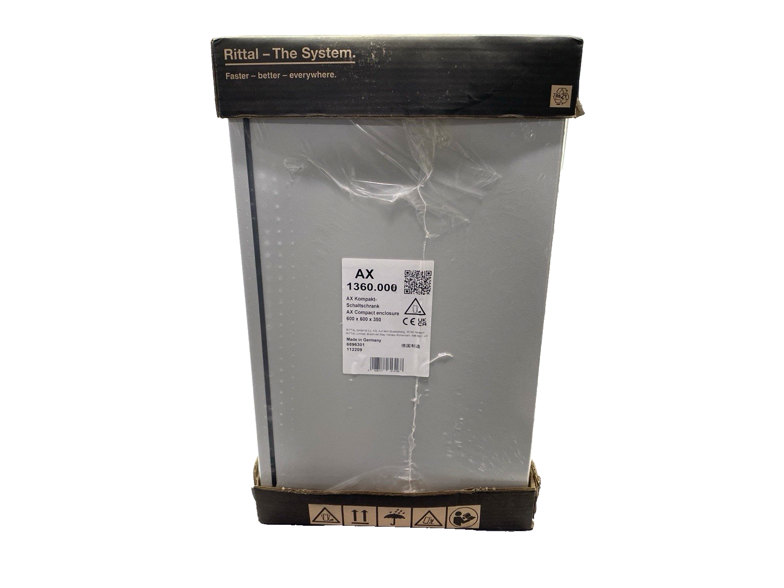 Rittal 1360.000 AX Compact Control Cabinet Enclosure 600 x 600 x 350 - Maverick Industrial Sales