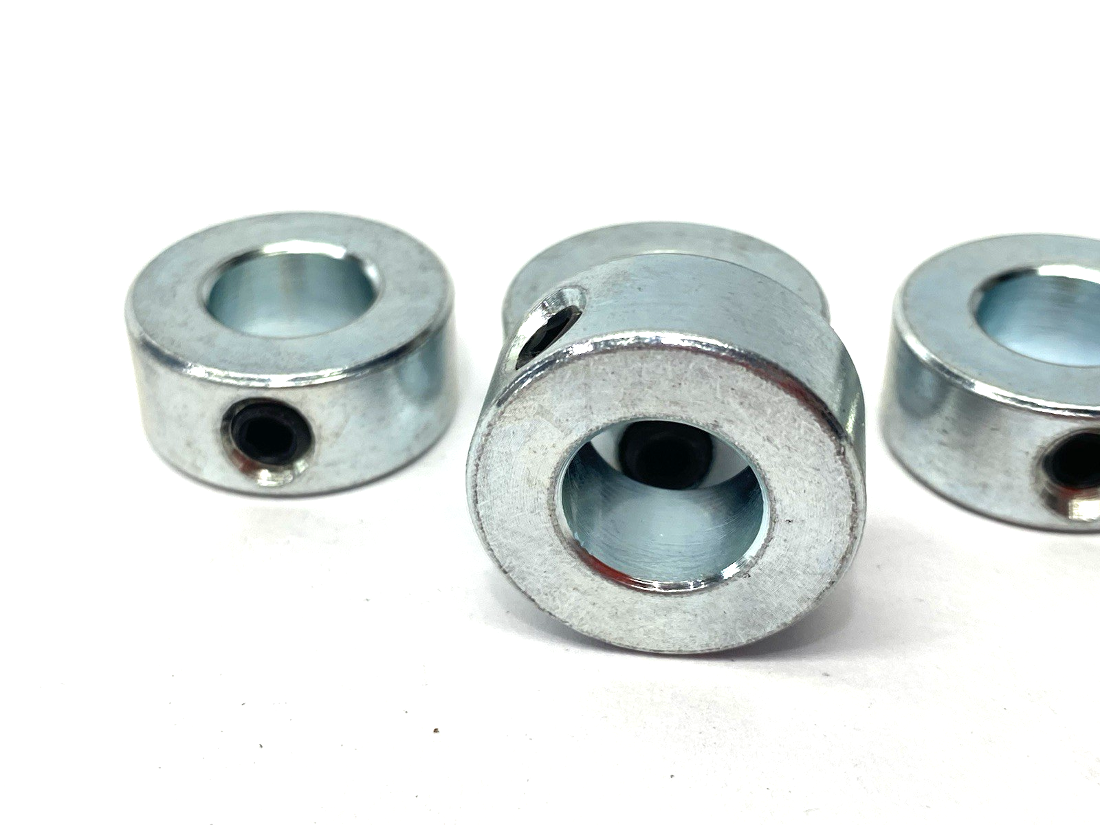 One-Piece 1/2" Shaft Collar Clamp, Set Screw Type, Steel, LOT OF 5 - Maverick Industrial Sales