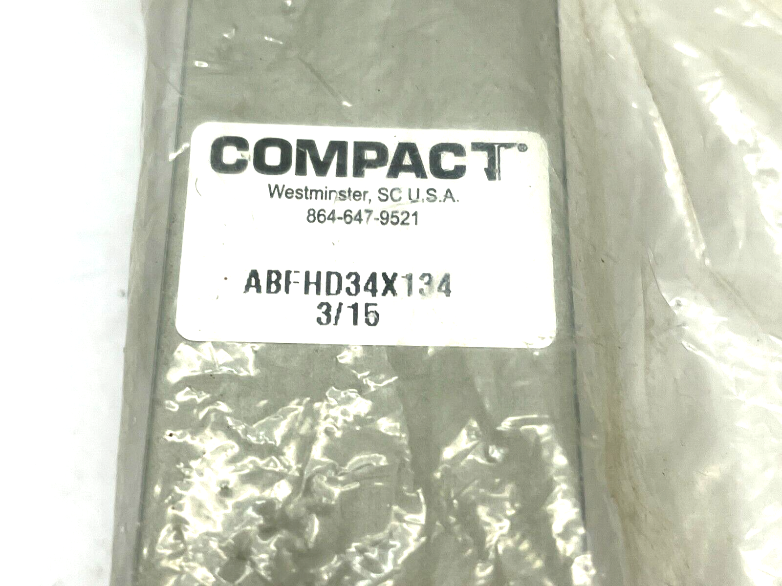Compact ABFHD34X134 Pneumatic Double Ended Cylinder - Maverick Industrial Sales
