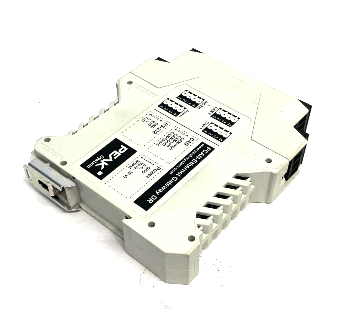 IPEH-004010 | Peak PCAN-Ethernet Gateway DR, CAN to LAN Gateway in DIN Rail - Used - Maverick Industrial Sales