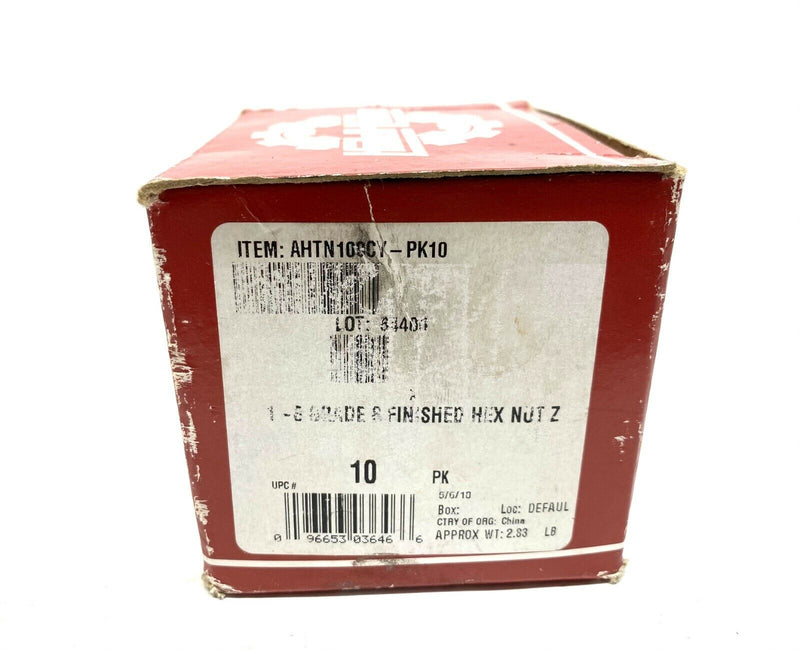 Hodell-Natco AHTN100CY-PK10 Hex Nuts PKG OF 10 - Maverick Industrial Sales