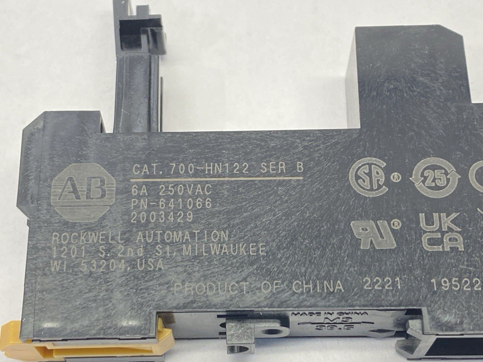 Allen Bradley 700-HN122 Ser B 8-Blade Relay Socket/Relay Base 6A 250V LOT OF 4 - Maverick Industrial Sales