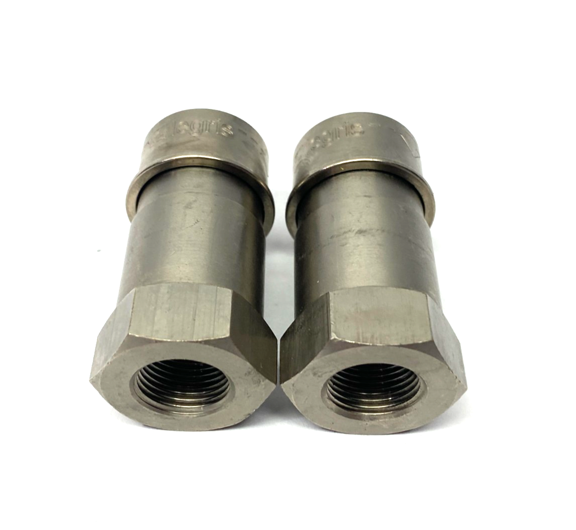 0172 12 21 | Parker Legris Quick-Acting Metal Coupler G1/2, 12mm Dia.LOT OF 2 - New Other - Maverick Industrial Sales