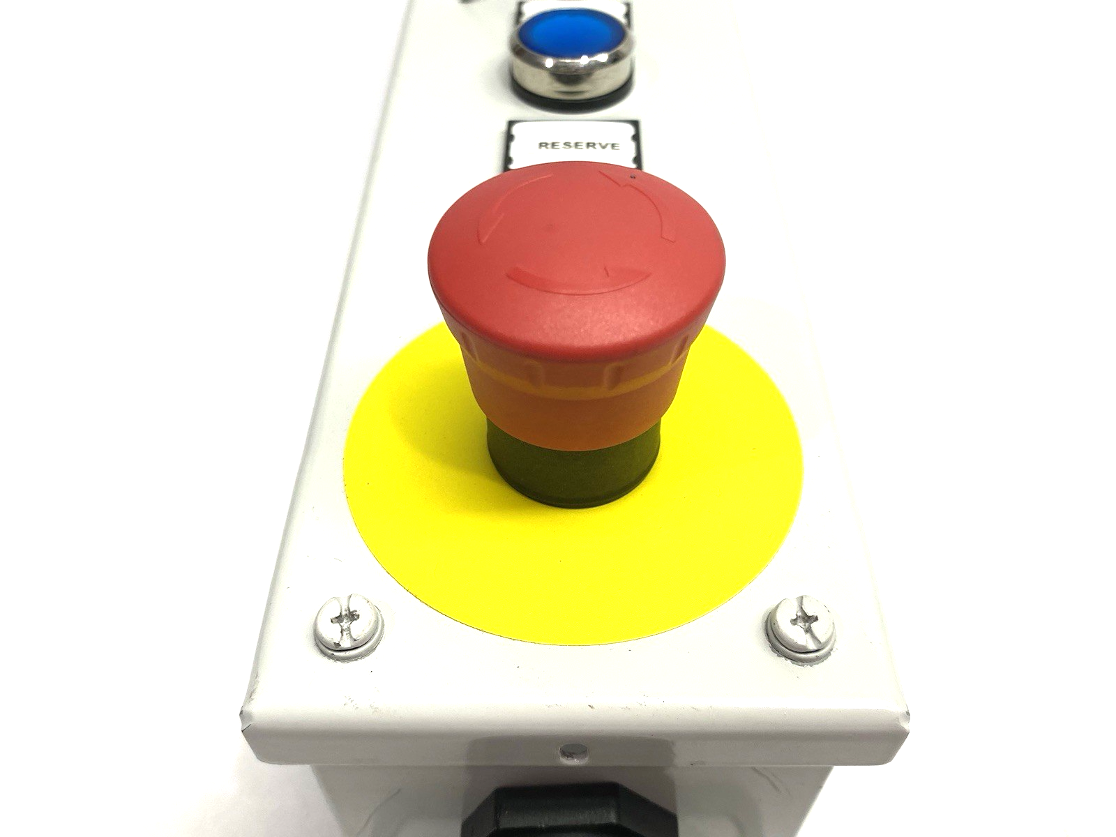 None | Operator Pushbutton Enclosure Control Assembly, Enable, Disable, E-Stop, Key - Used - Maverick Industrial Sales