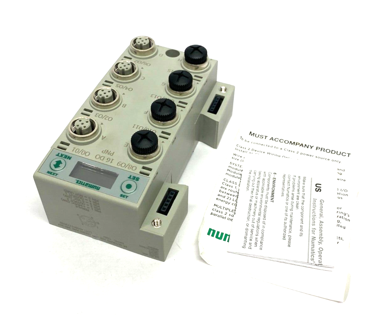 Numatics 240-207 Digital I/O Module 16x PNP Output 5-Pin M12 Ports - Maverick Industrial Sales