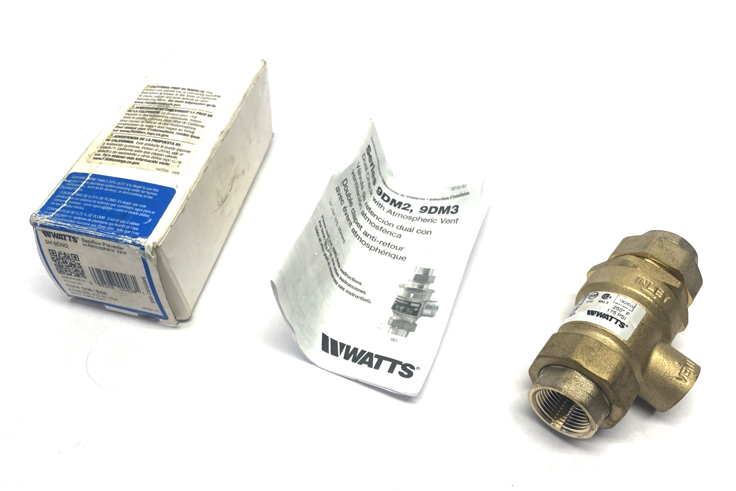 Watts 9DM2 3/4" Bronze Dual Check Valve Backflow Preventer 0061888 - Maverick Industrial Sales