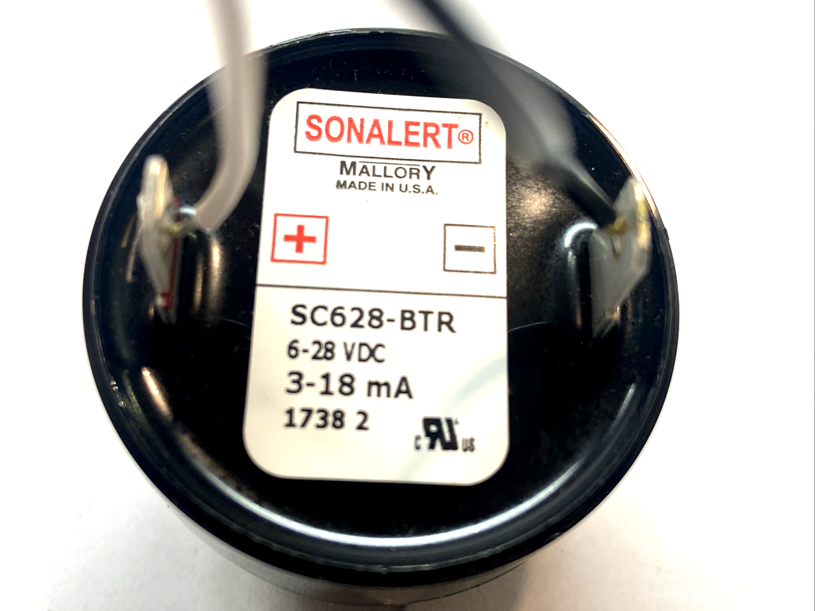 SC628-BTR | Mallory Sonalert Panel Alarm Continuous Buzzer 6-28VDC - Used - Maverick Industrial Sales