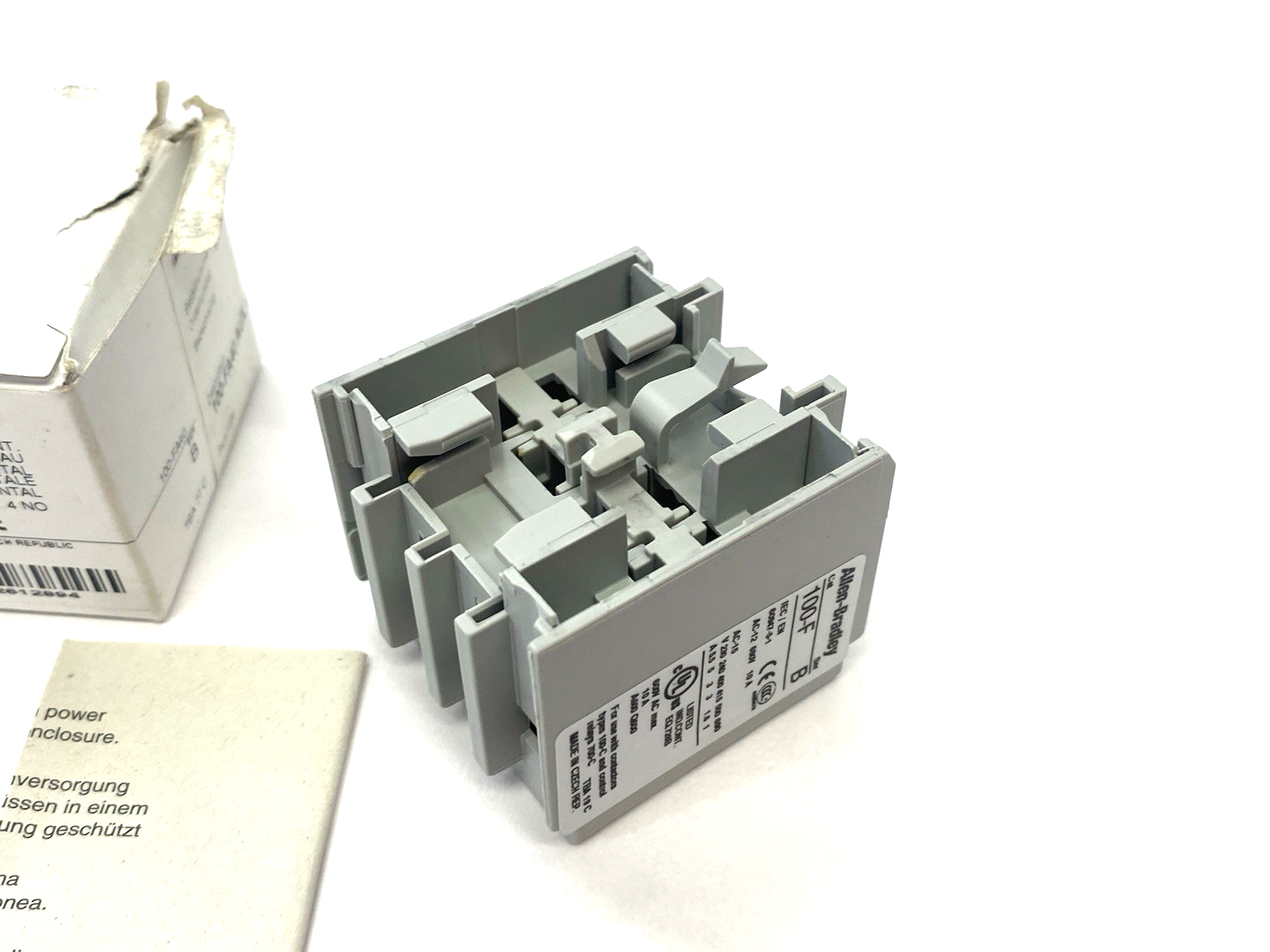 Allen Bradley 100-FA40 Ser. B Auxiliary Contact Block, Front-Mount - Maverick Industrial Sales