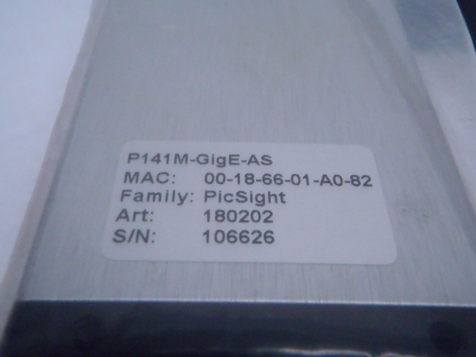LEUTRON VISION PICSIGHT P41M-GigE-AS RS232 CAMERA 180202 - Maverick Industrial Sales