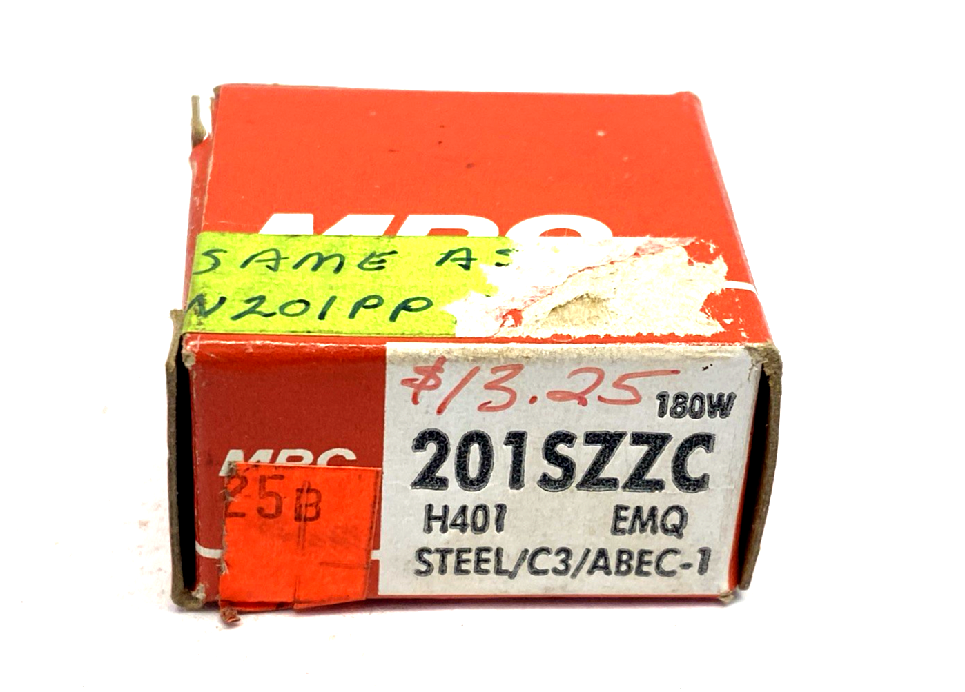 201SZZC | MRC Radial Deep Groove Ball Bearing 12mm I.D. 32mm O.D. - New - Maverick Industrial Sales