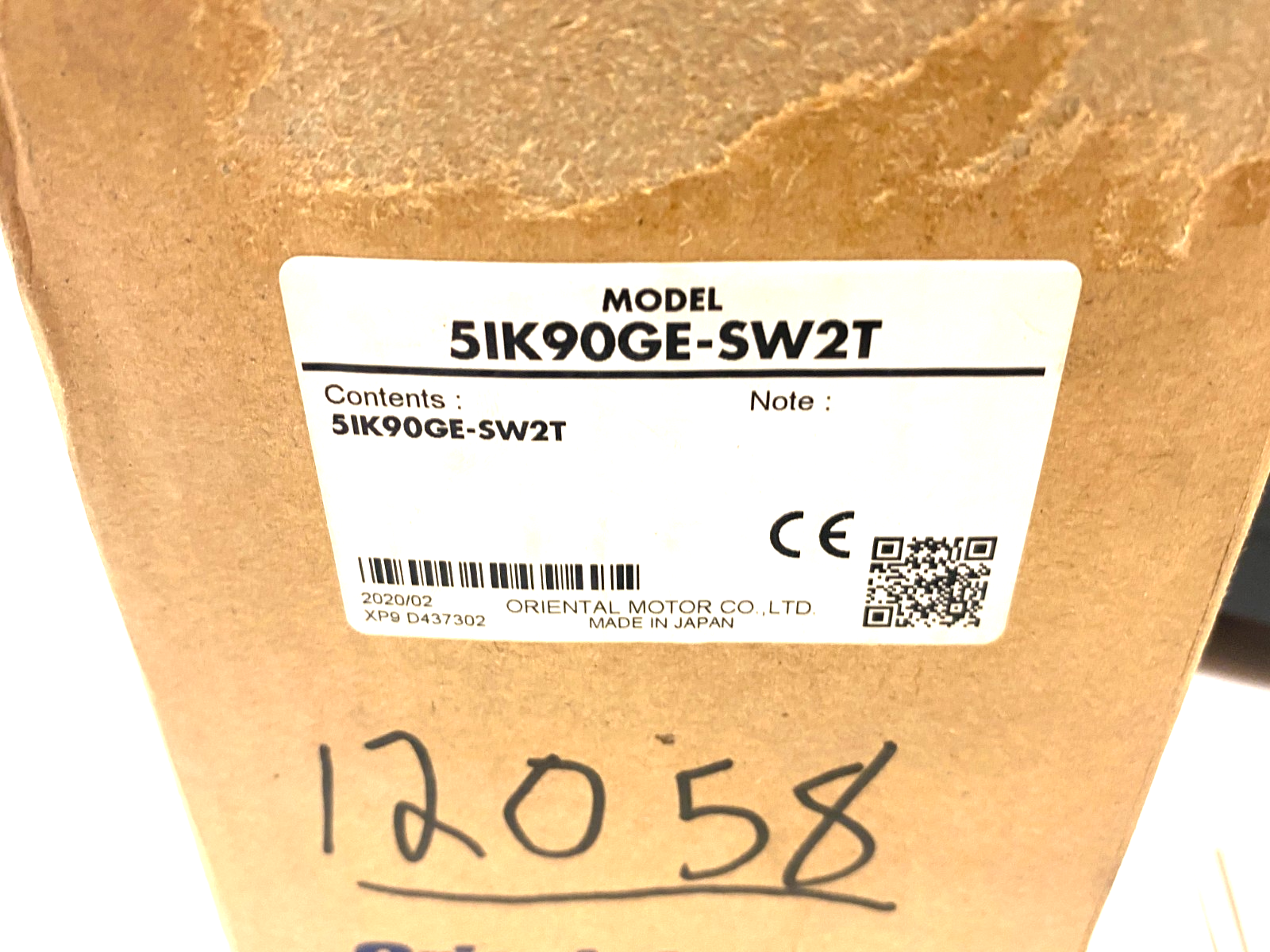 Oriental Motor 5IK90GE-SW2T World K Induction AC Motor Pinion Shaft 1/8HP 90W - Maverick Industrial Sales