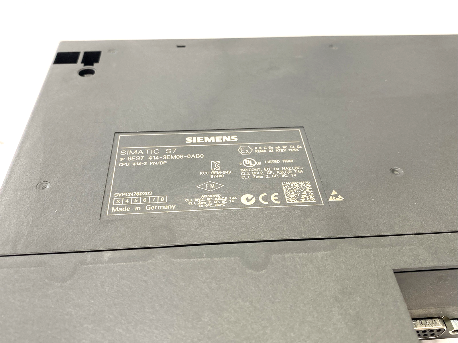 Siemens 6ES7414-3EM06-0AB0 SIMATIC S7-400 CPU 414-3 PN/DP, 4MB - Maverick Industrial Sales