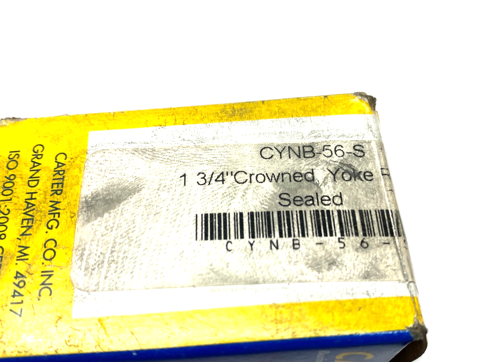 Carter CYNB-56-S Yoke Roller 1-3/4" Crowned, Sealed - Maverick Industrial Sales