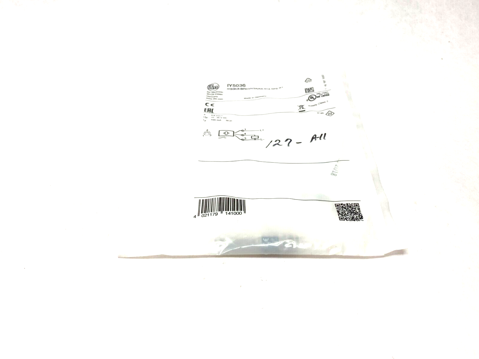 Ifm IY5036 Inductive Sensor PNP M8 Connection IYB30,8-BPKG/V2A/AS-514 RT - Maverick Industrial Sales