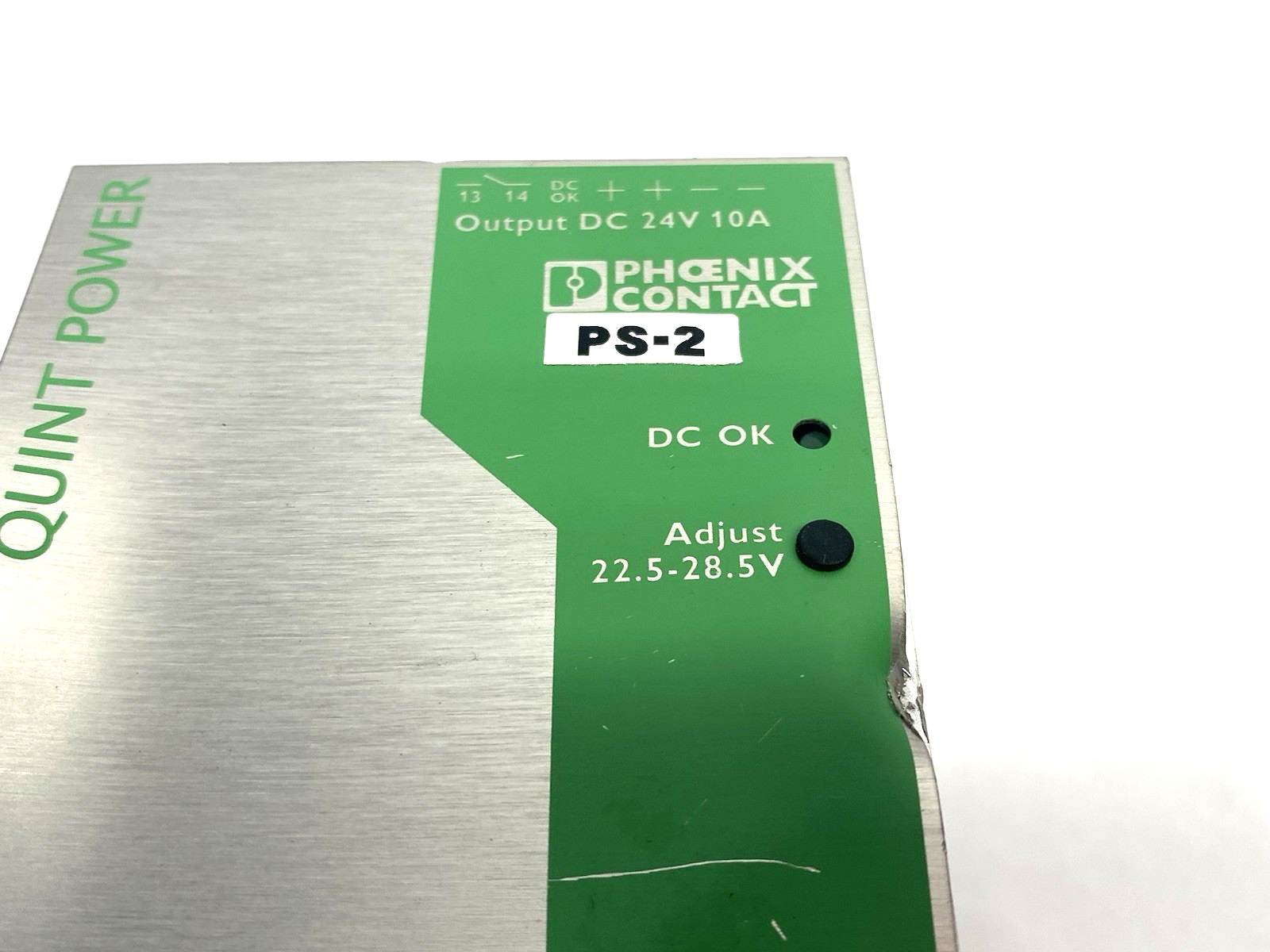 QUINT-PS-100-240AC/24DC/10 | Phoenix Contact 2938604 Power Sup. DAMAGED FACE - Used - Maverick Industrial Sales