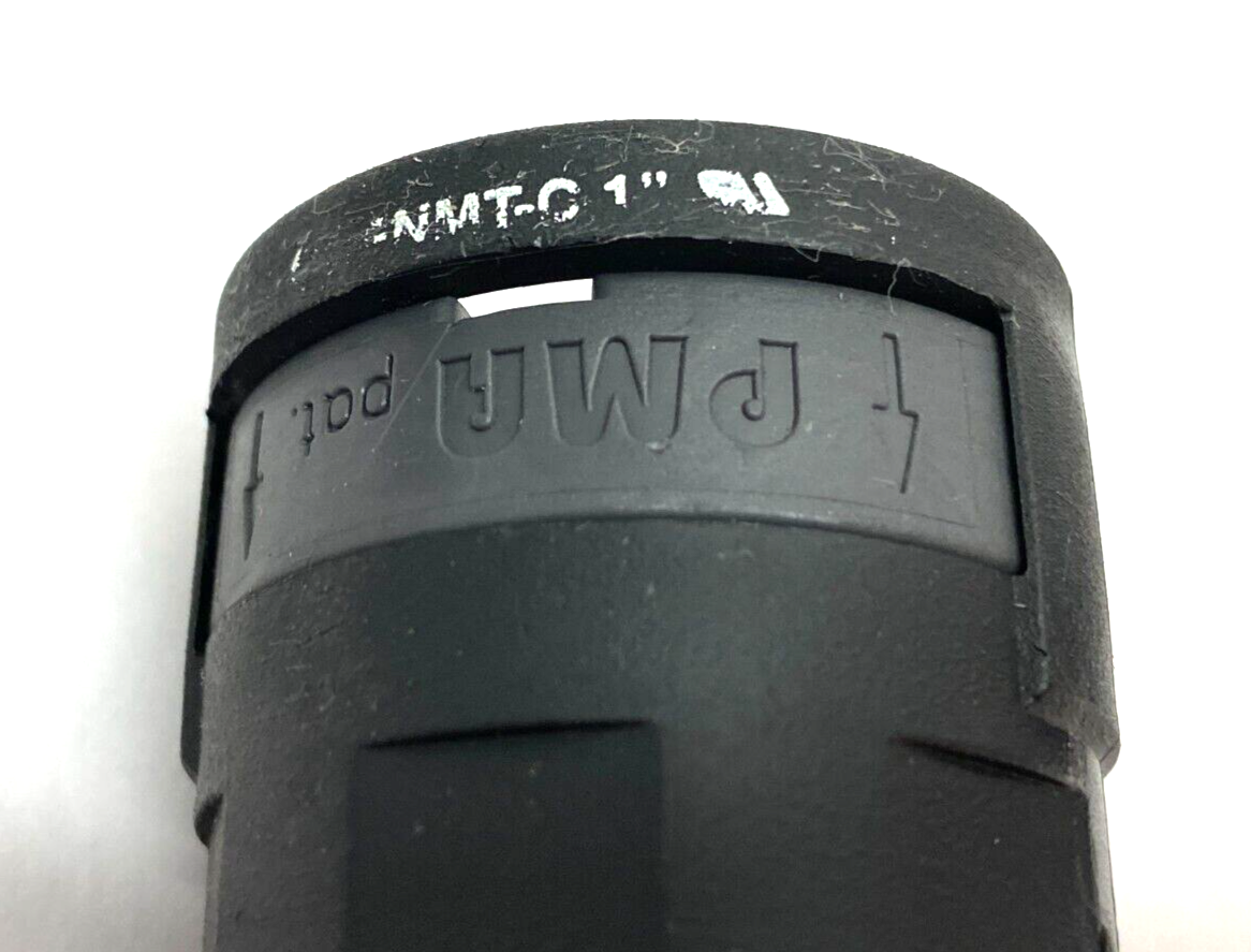 PMA Flex FNMT-C 1" Straight Plastic Conduit Fitting Black 1" LOT OF 2 - Maverick Industrial Sales