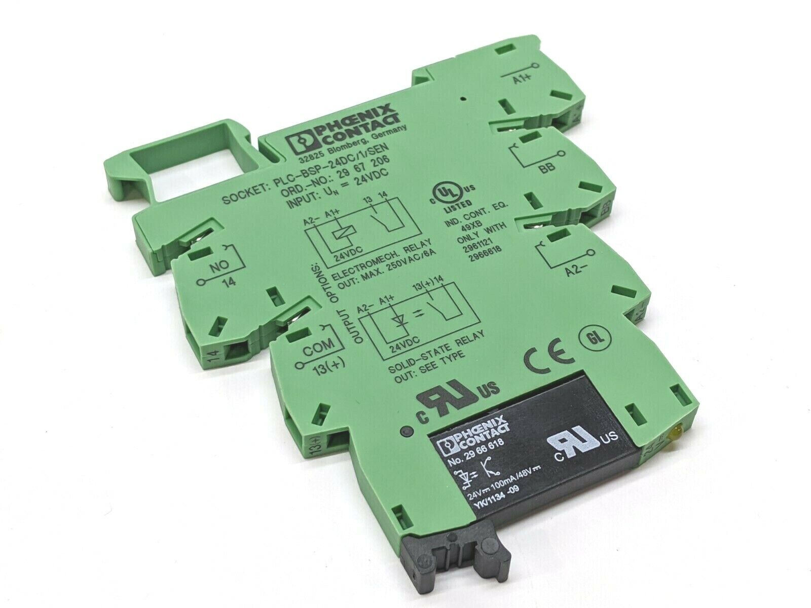 Phoenix Contact PLC-OSP-24DC/48DC/100/SEN Solid State Relay Module 2967578 - Maverick Industrial Sales