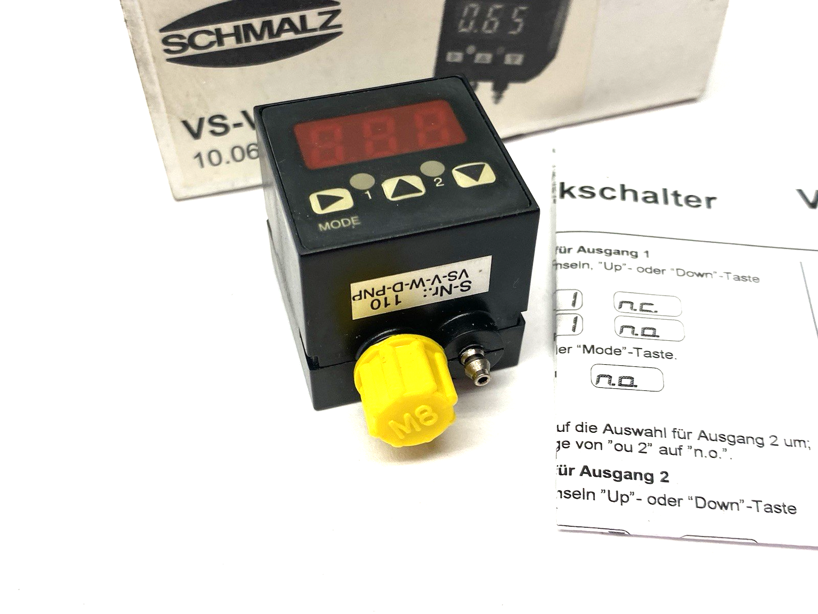 Schmalz VS-V-W-D-PNP Digital Vacuum and Pressure Switch 10.06.02.00113 - Maverick Industrial Sales