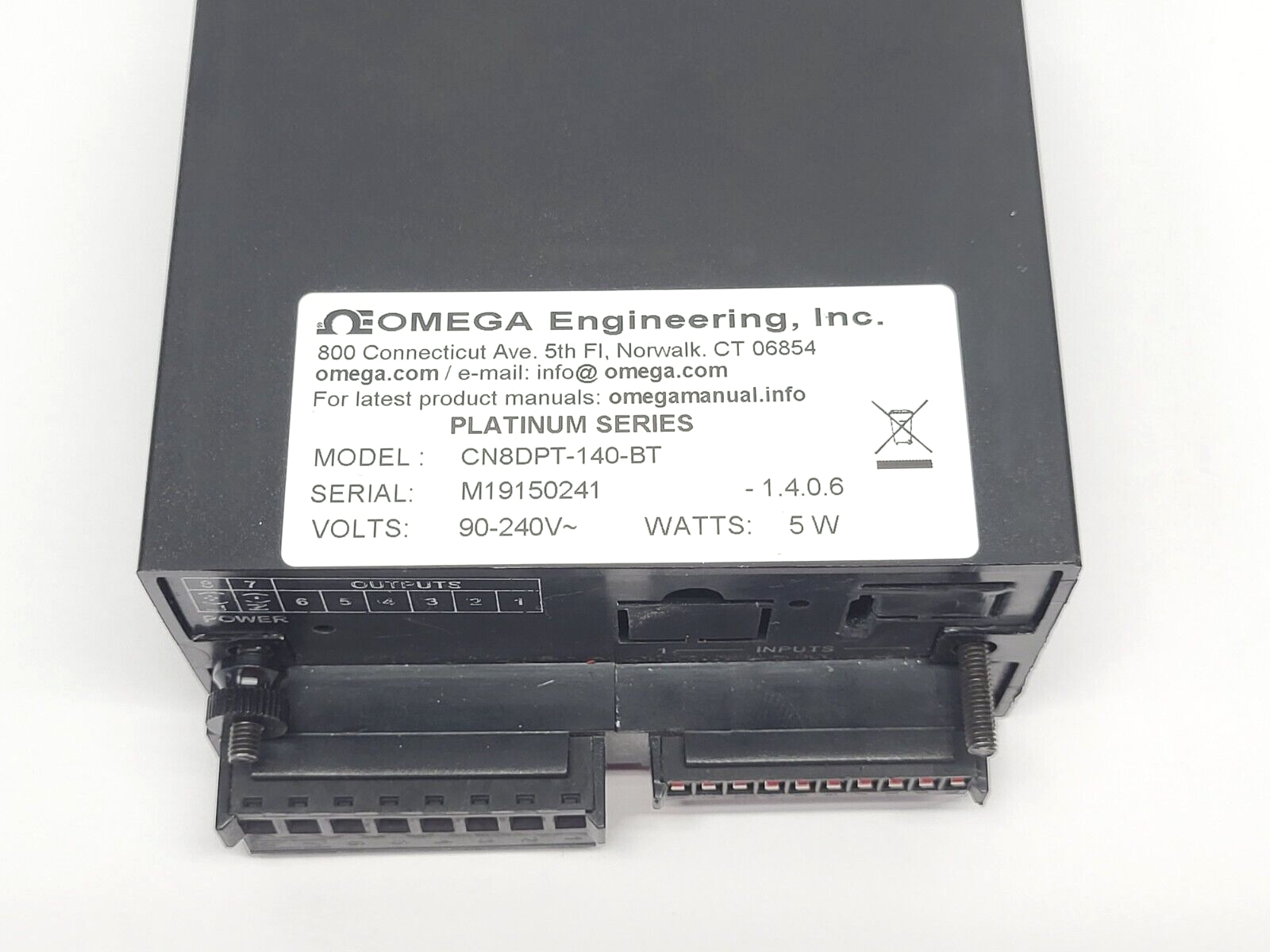 Omega CN8DPT-140-BT Platinum Series Temperature and Process Controller 90/240V - Maverick Industrial Sales