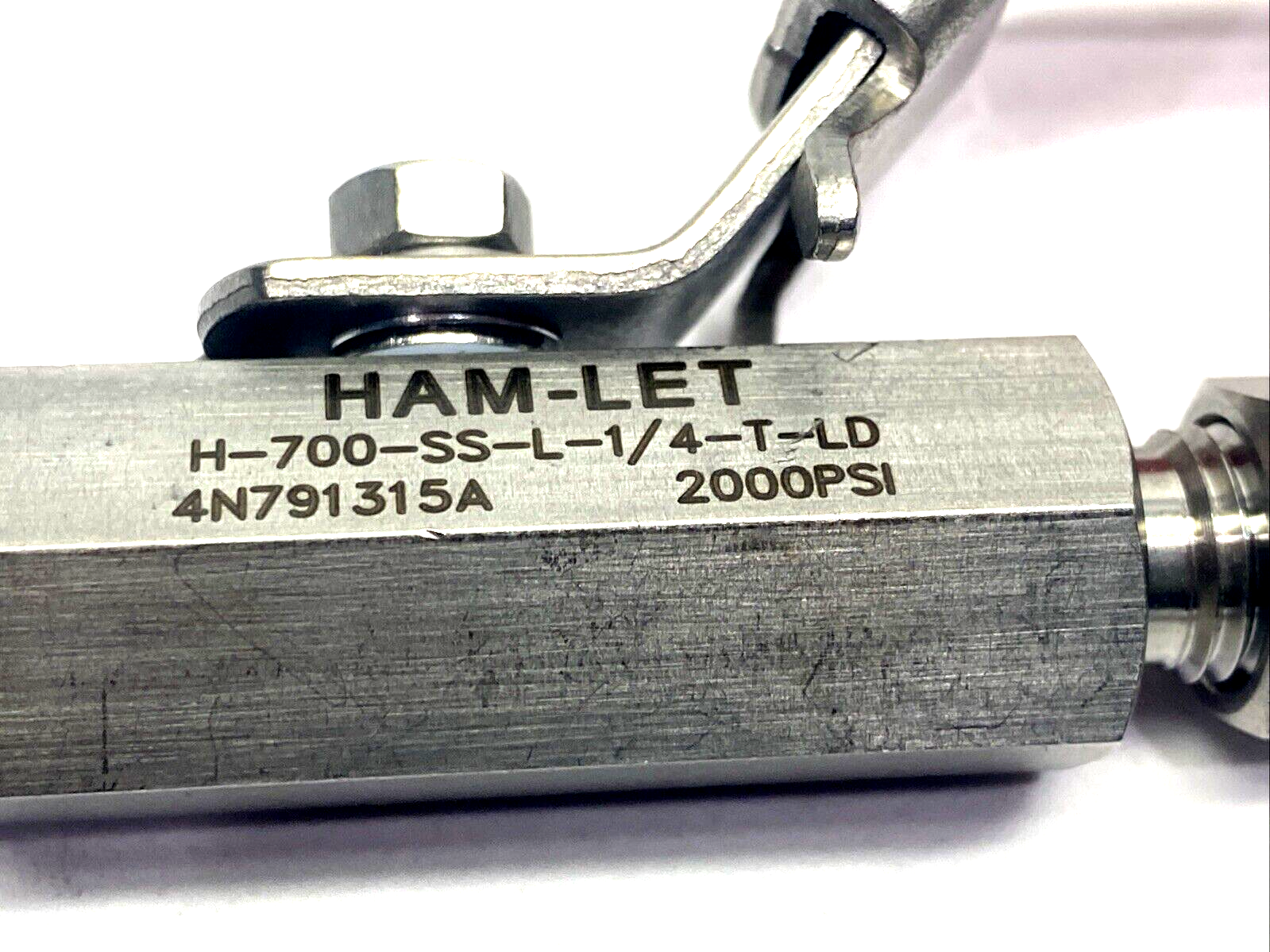 HAM-LET H-700-SS-L-1/4-T-LD Stainless Steel Ball Valve 1/4" Tube O.D. - Maverick Industrial Sales