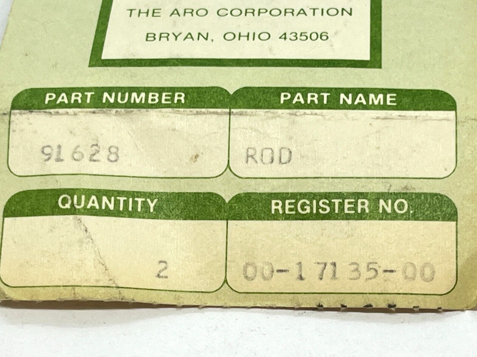 ARO 91628 Piston Rod LOT OF 2 - Maverick Industrial Sales