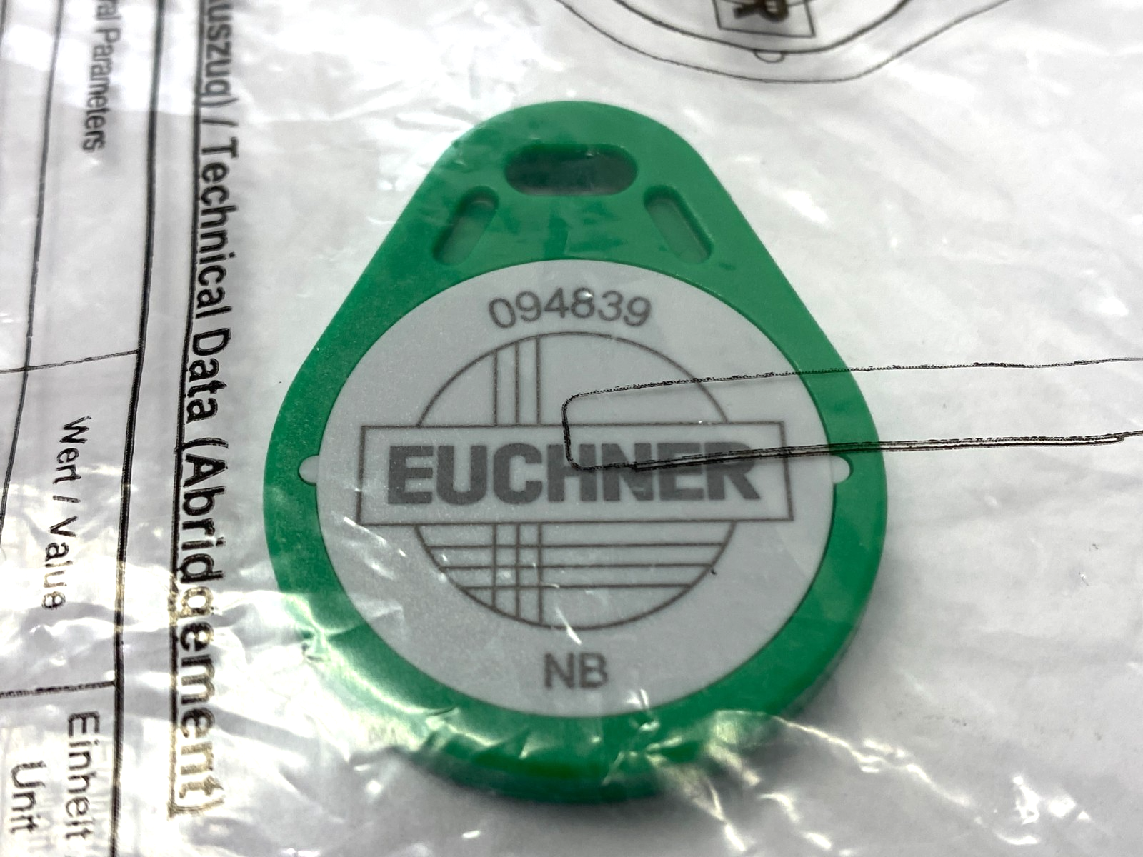 EKS-A-K1GNWT32-EU | Euchner Electronic Read/Write Key 094839 - New - Maverick Industrial Sales