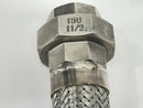 Hose Master CA321F Flexible Metal Hose SS 2" Dia 24" Length 150 11/2 1-3/4" NPT - Maverick Industrial Sales