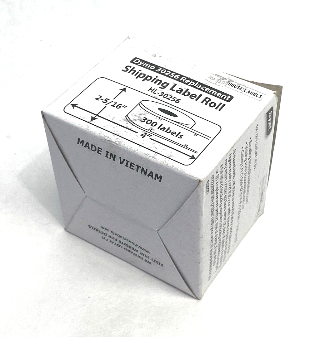 30256 | House Labels Dymo Replacement Label Roll Yellow 2-5/16" 300-LABELS - New - Maverick Industrial Sales