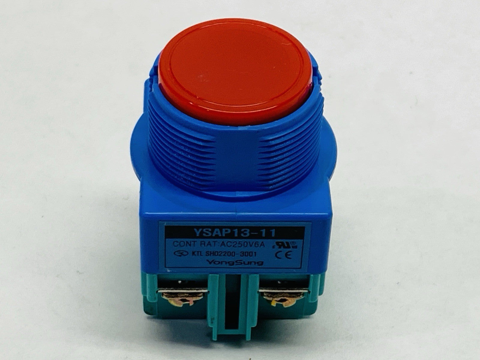 YongSung YSAP 13-11 Pushbutton Switch Red 6A 250VAC - Maverick Industrial Sales