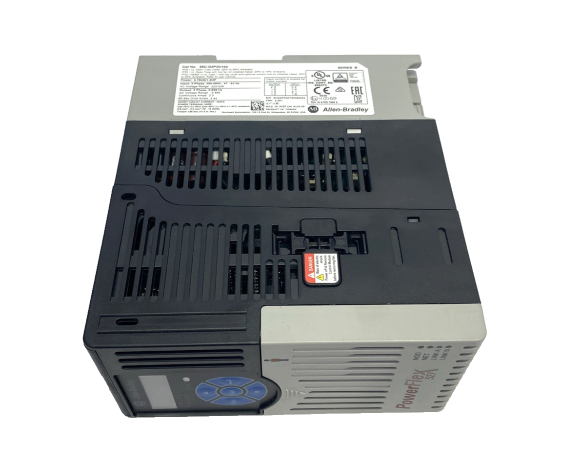 25C-D2P3N104 | Allen Bradley Ser. B PowerFlex 527 AC Drive 0.75kW/1HP 3PH 2.3A - New – Open box - Maverick Industrial Sales