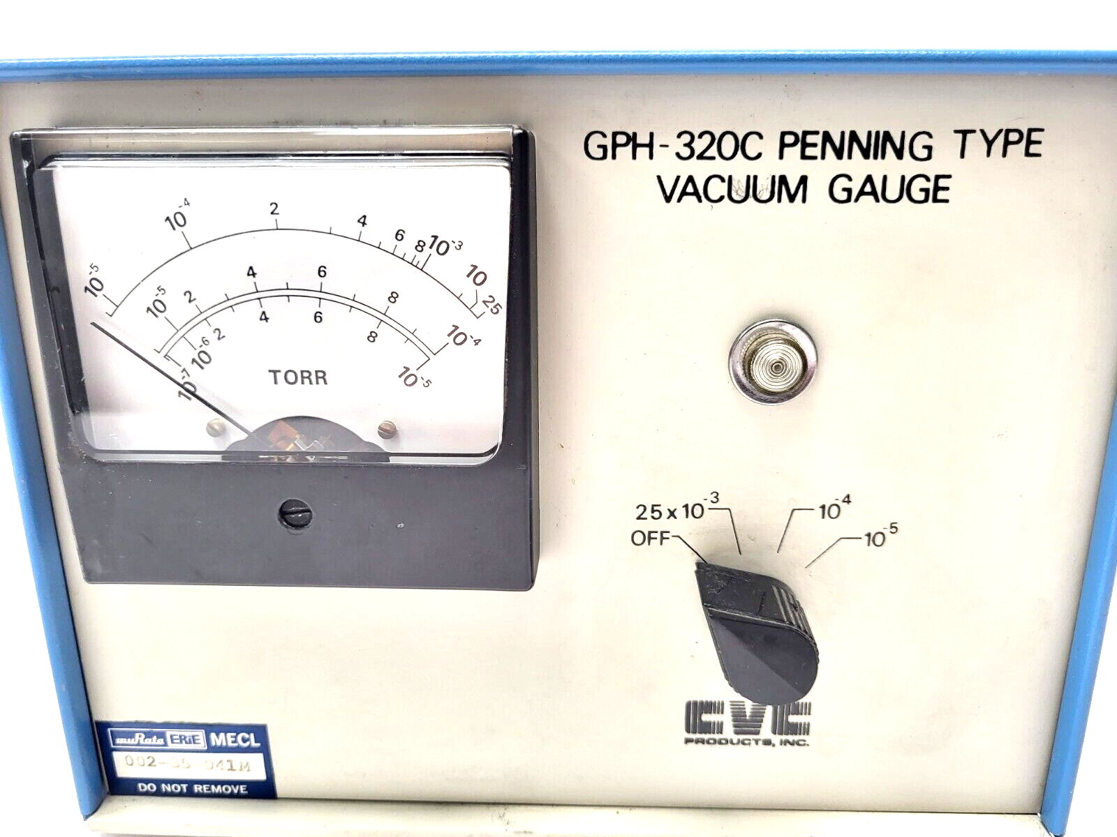 CVC Products GPH-320C Penning Type Vacuum Gauge 115V 60Hz 40W - Maverick Industrial Sales