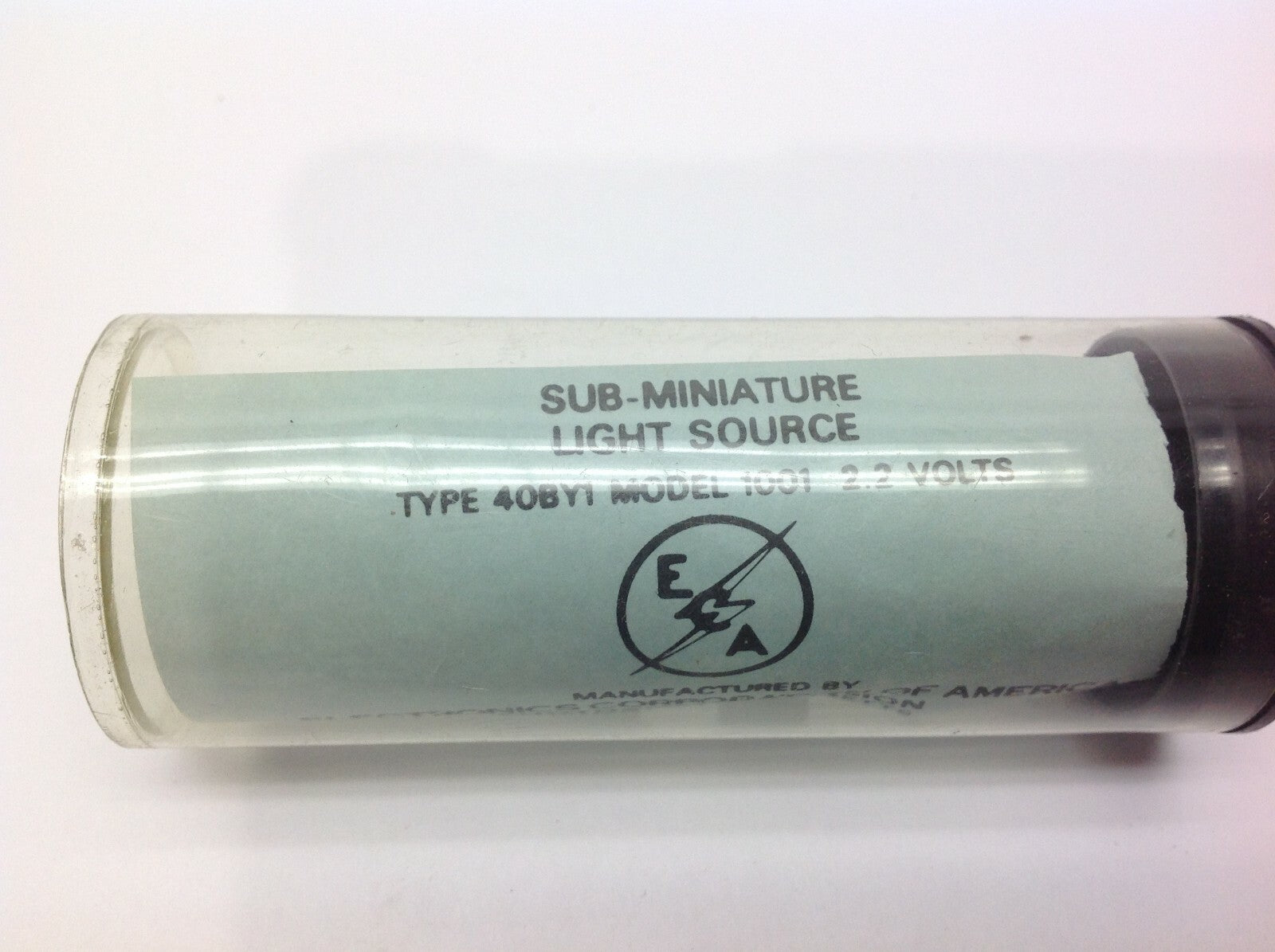 ECA 40BY1 Model 1001 Sub-Miniature Light Source 40BY1-1001 - Maverick Industrial Sales