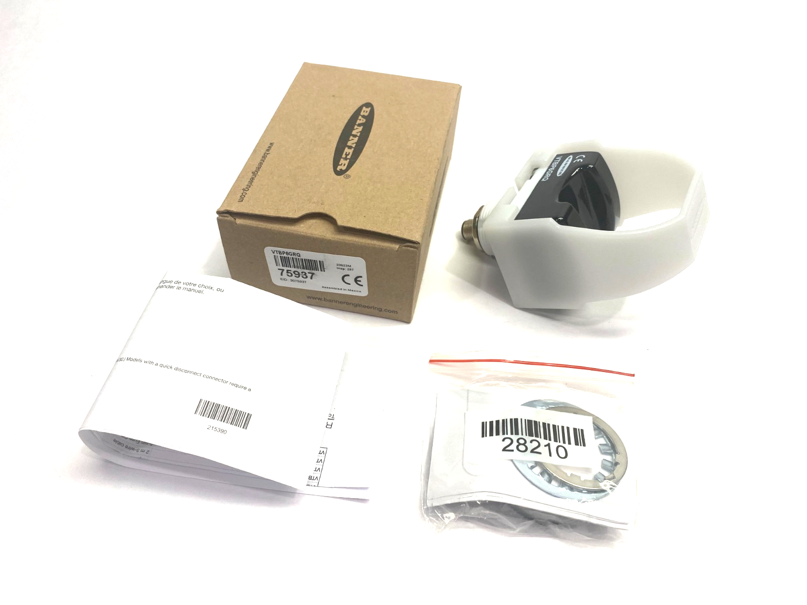 Banner VTBP6GRQ Illuminated Verification Touch Button 2-Color 5-Pin M12 75937 - Maverick Industrial Sales
